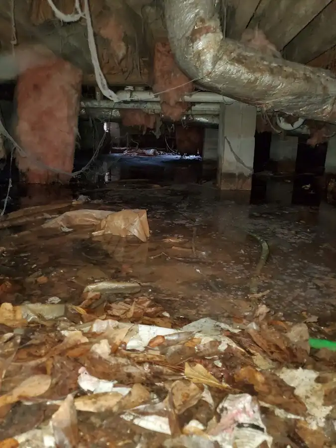 Crawl space flood assessment for Commercial Water Damage Restoration in West Valley City
