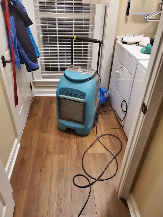 Commercial dehumidifier deployed for Flood Damage Cleanup in West Valley City